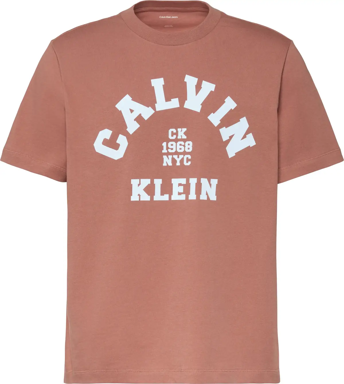 Calvin Klein SS 20S LN CALVIN COLLEGE GRAPHIC Erkek Turuncu T-Shirt