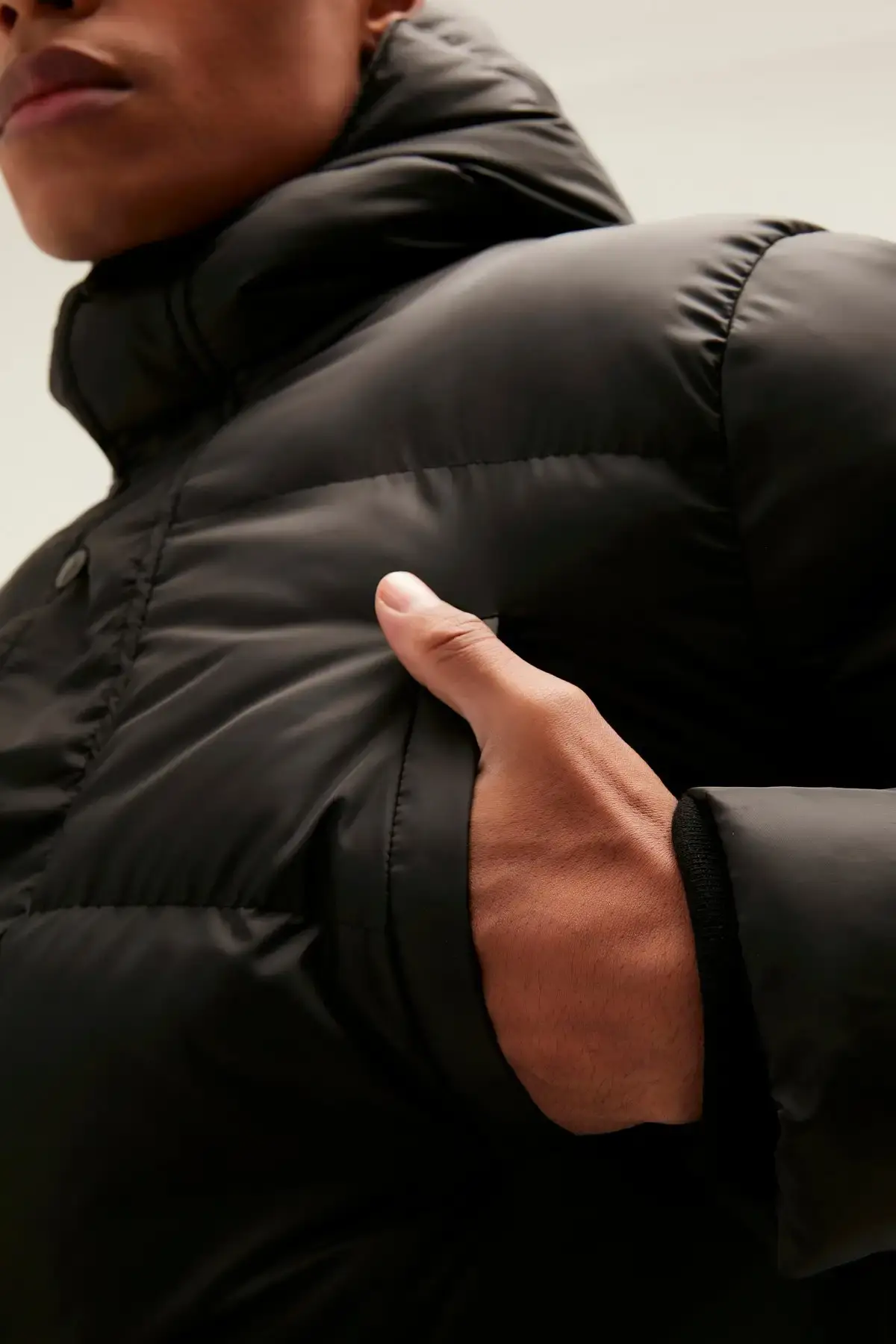 BAD BEAR GOOSE TAIL PUFFER COAT Erkek Siyah Şişme Mont