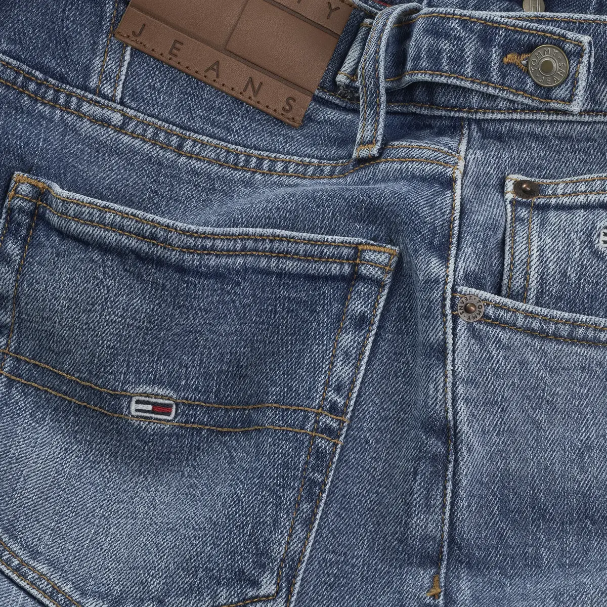 Tommy Hilfiger MOM JEAN UH TPR TAB, 1A5 Mavi Kadın Jean Pantolon
