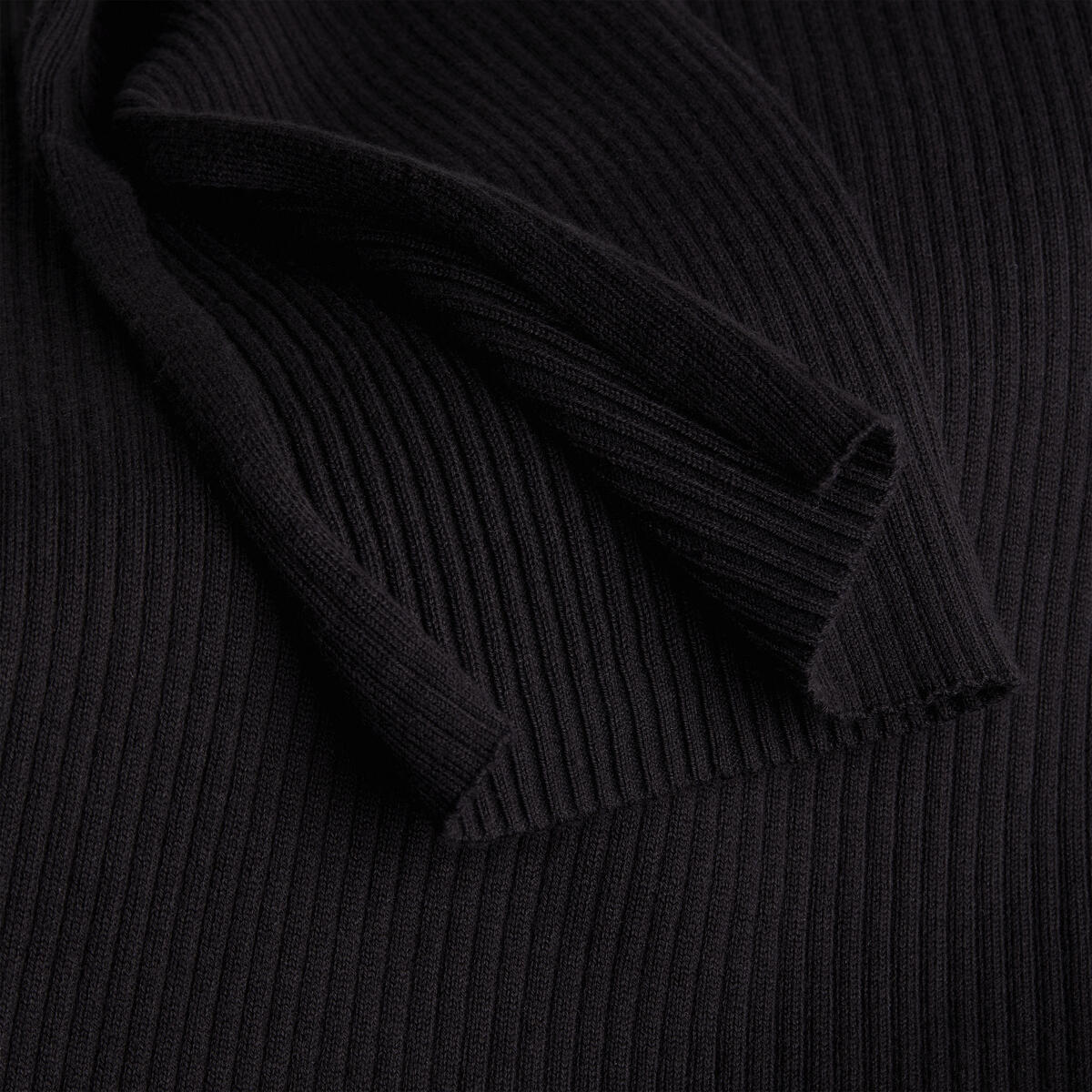 Calvin Klein LOGO INTARSIA SWEATE Kadın Siyah Elbise