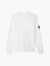 Calvin Klein MONOLOGO BADGE WAFFL Erkek Beyaz T-Shirt