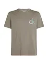 Calvin Klein CK CHEST LOGO Gri Erkek Tişört
