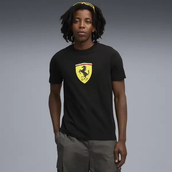 Puma Ferrari Colored Shield Tee Siyah Erkek T-Shirt