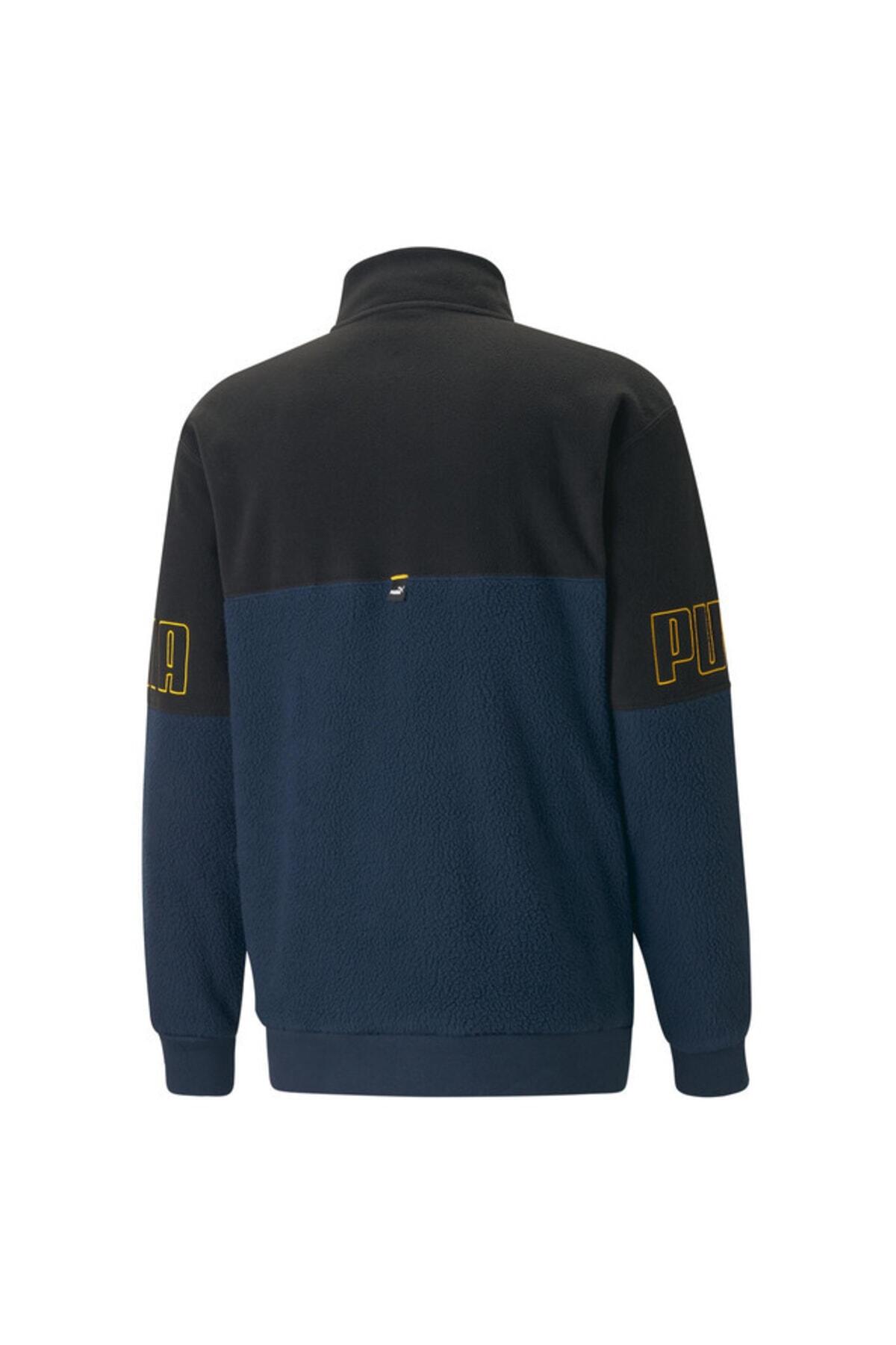 Puma Power Winterized Half-Zip Lacivert Kadın Yarım Fermuarlı Polar Sweatshirt