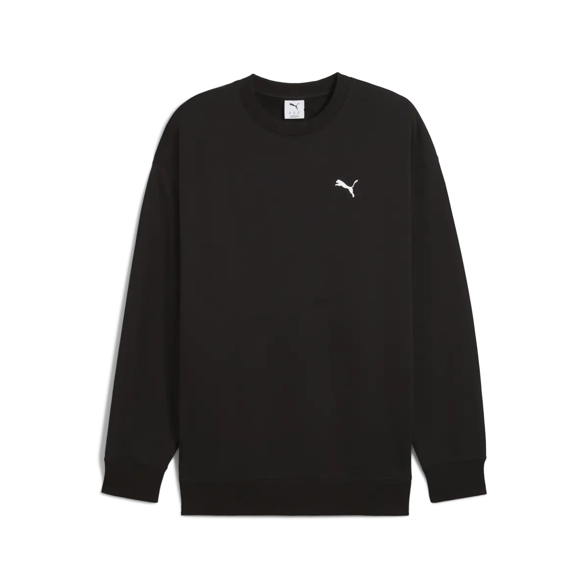 PUMA WARDROBE ESS Relaxed Crew Siyah Erkek Sweatshirt