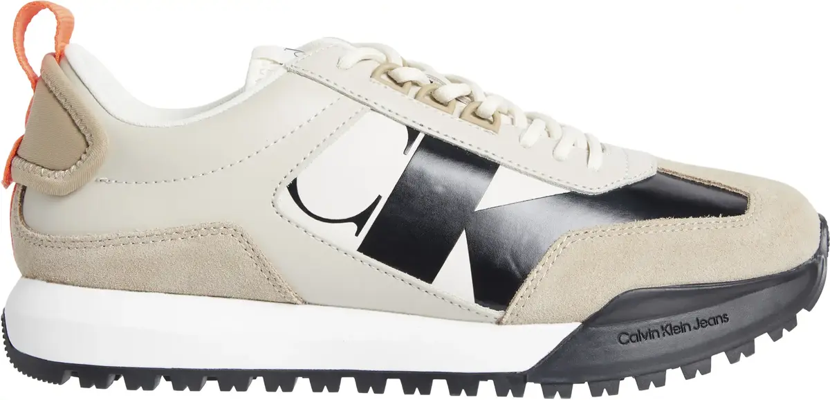 Calvin Klein TOOTHY RUN LACEUP LO Erkek Krem Günlük Spor Ayakkabı