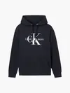 Calvin Klein CORE MONOLOGO HOODIE Erkek Siyah Sweatshirt