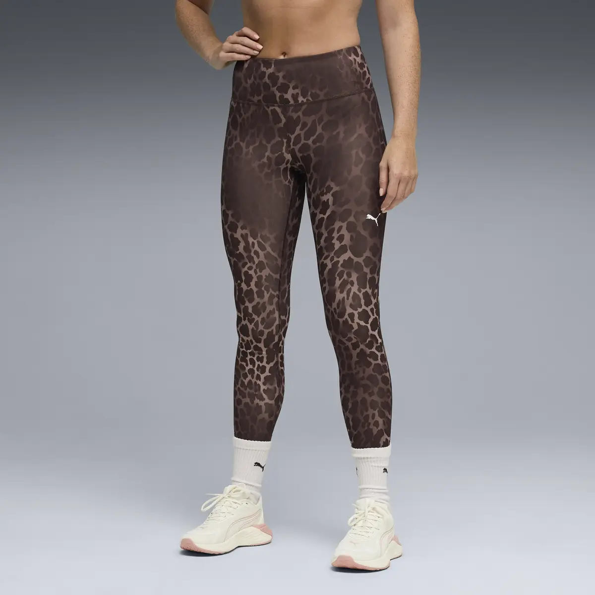 PUMA W TAD Essential Spotted Haze Tight - HW Kahverengi Kadın Tayt