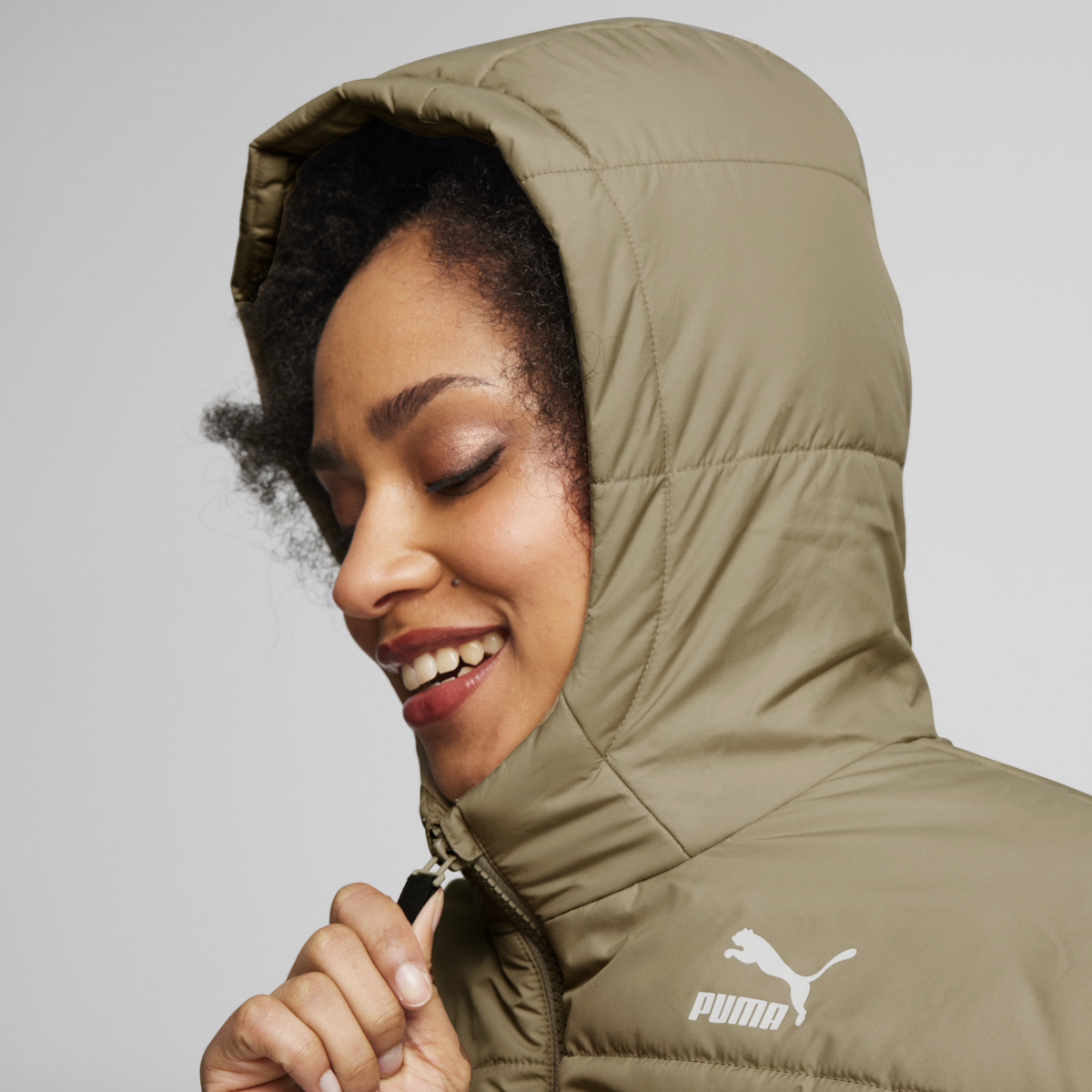 Puma Classics Padded Jacket Bej Kadın Mont