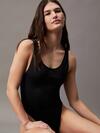 Calvin Klein SCOOP BACK ONE PIECE Kadın Siyah Mayo