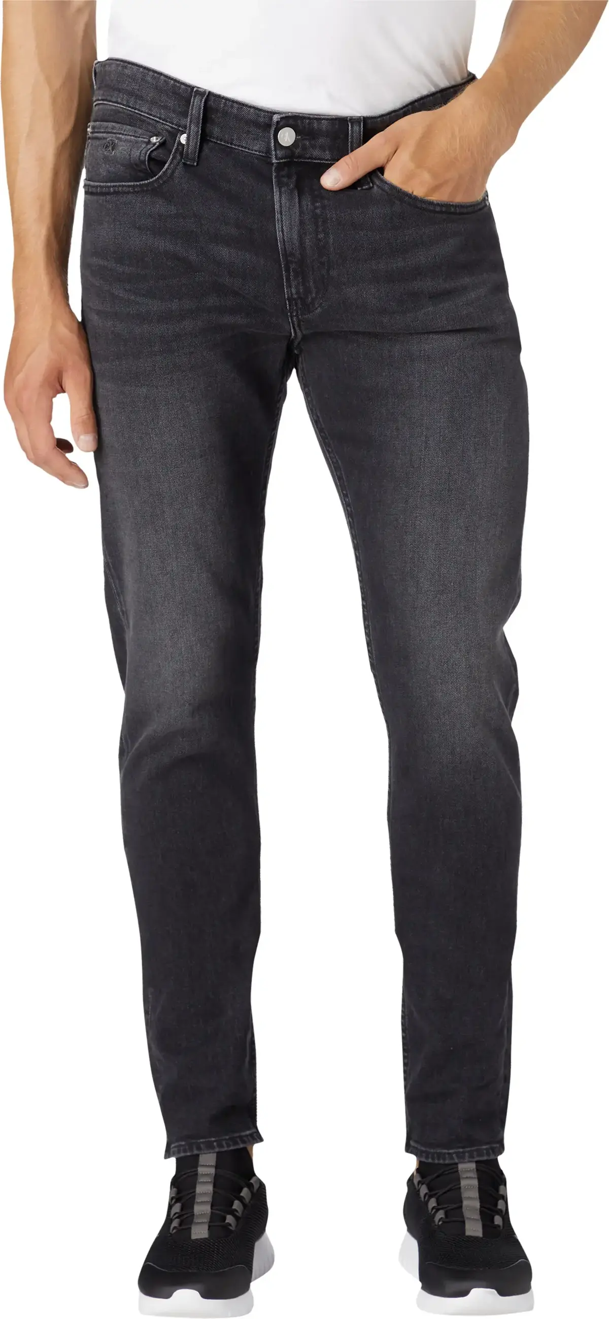 Calvin Klein SLIM TAPER Erkek Antrasit Kot Pantolon
