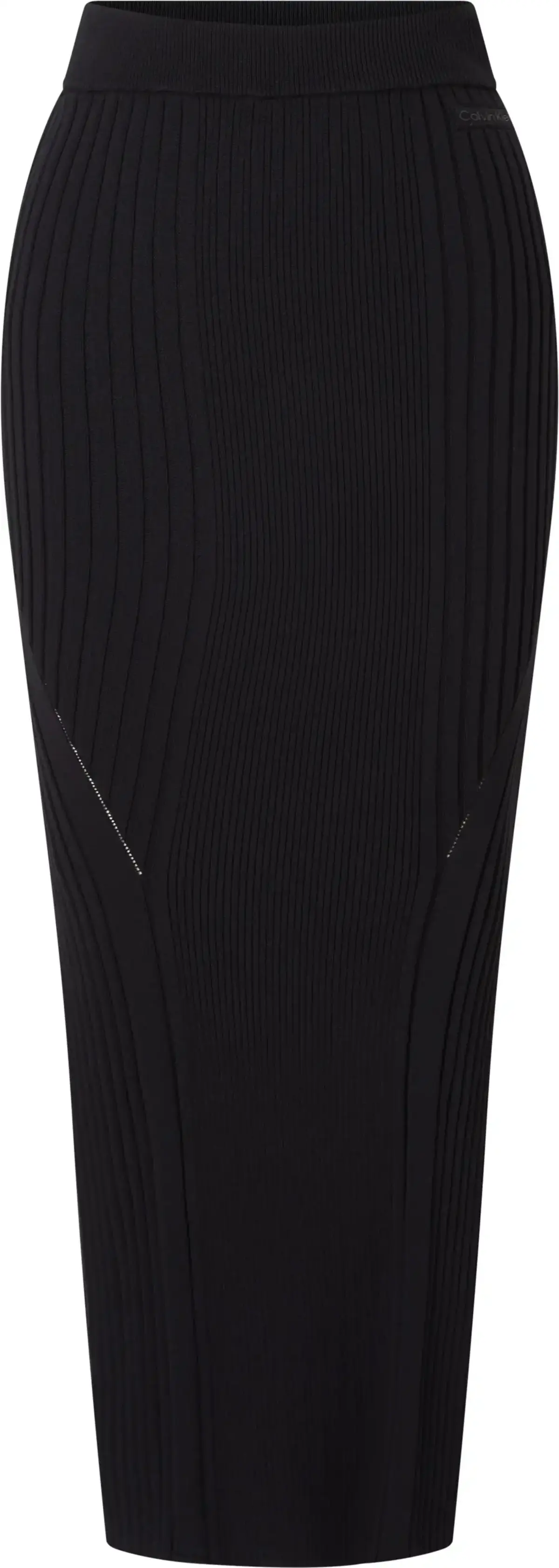 Calvin Klein ICONIC RIB MAXI SKIR Kadın Siyah Etek