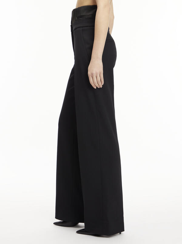 Calvin Klein TUX SATIN WOOL CORSE Kadın Siyah Chino