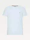 Tommy Hilfiger STRETCH SLIM FIT TEE Erkek Mavi T-Shirt
