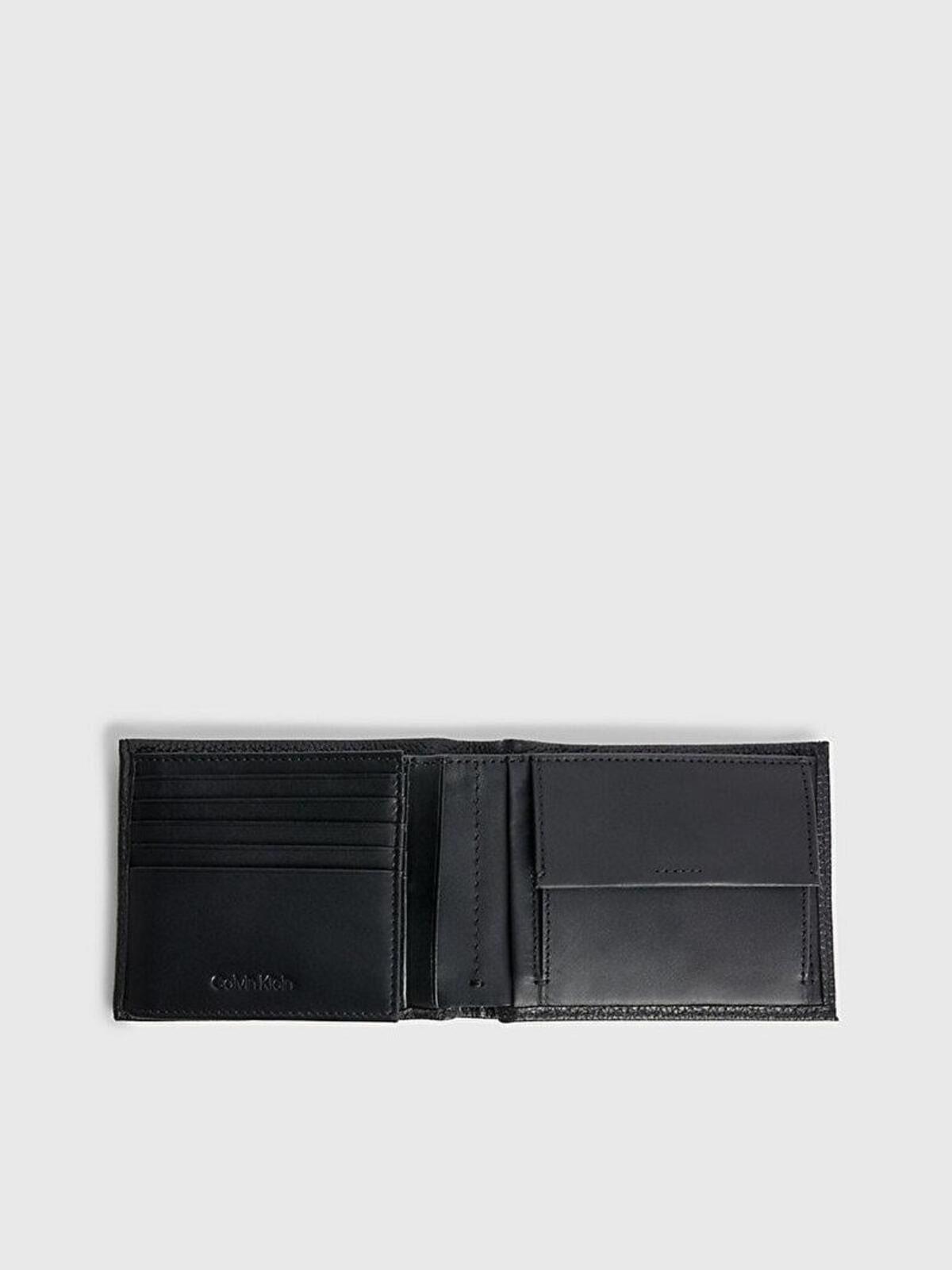 Calvin Klein Wallet WARMTH TRIFOLD 10CC W/COIN L Siyah Erkek Cüzdan