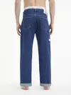 Calvin Klein 90S STRAIGHT UTILITY Erkek Mavi Kot Pantolon