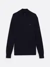 Tommy Hilfiger ESSENTIAL COTTON ZIP, DW5 Siyah Erkek Kazak