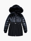 Calvin Klein LONG BELTED PUFFER C Kadın Siyah Şişme Mont