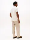 Tommy Hilfiger CUFF INTEREST SLIM Krem Erkek Polo Yaka T-Shirt