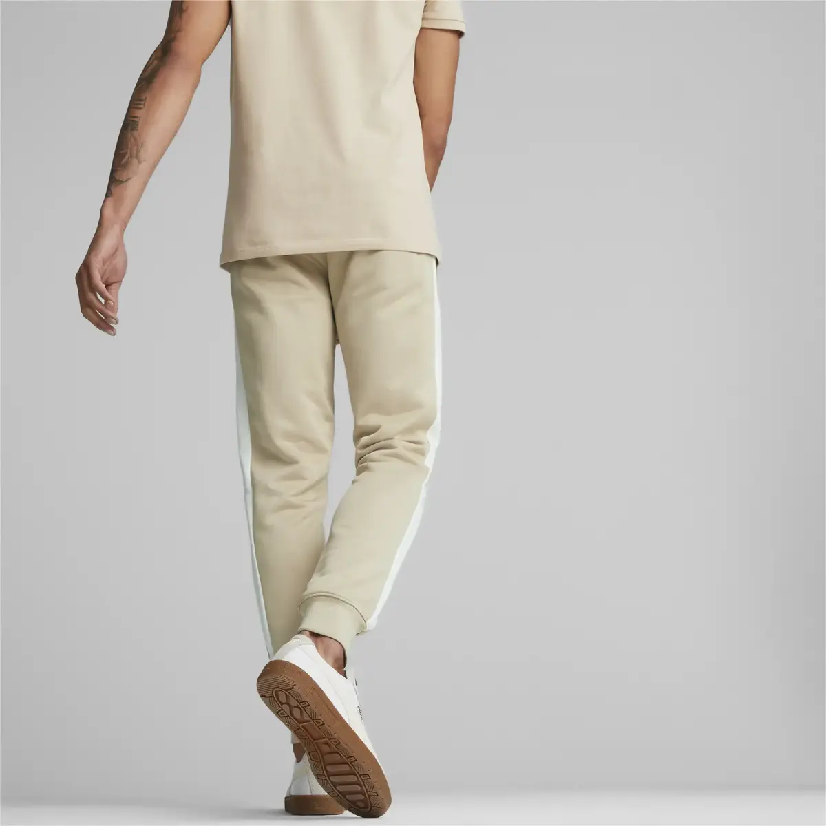 Puma T7 ICONIC Track Pants Erkek Bej Eşofman Altı