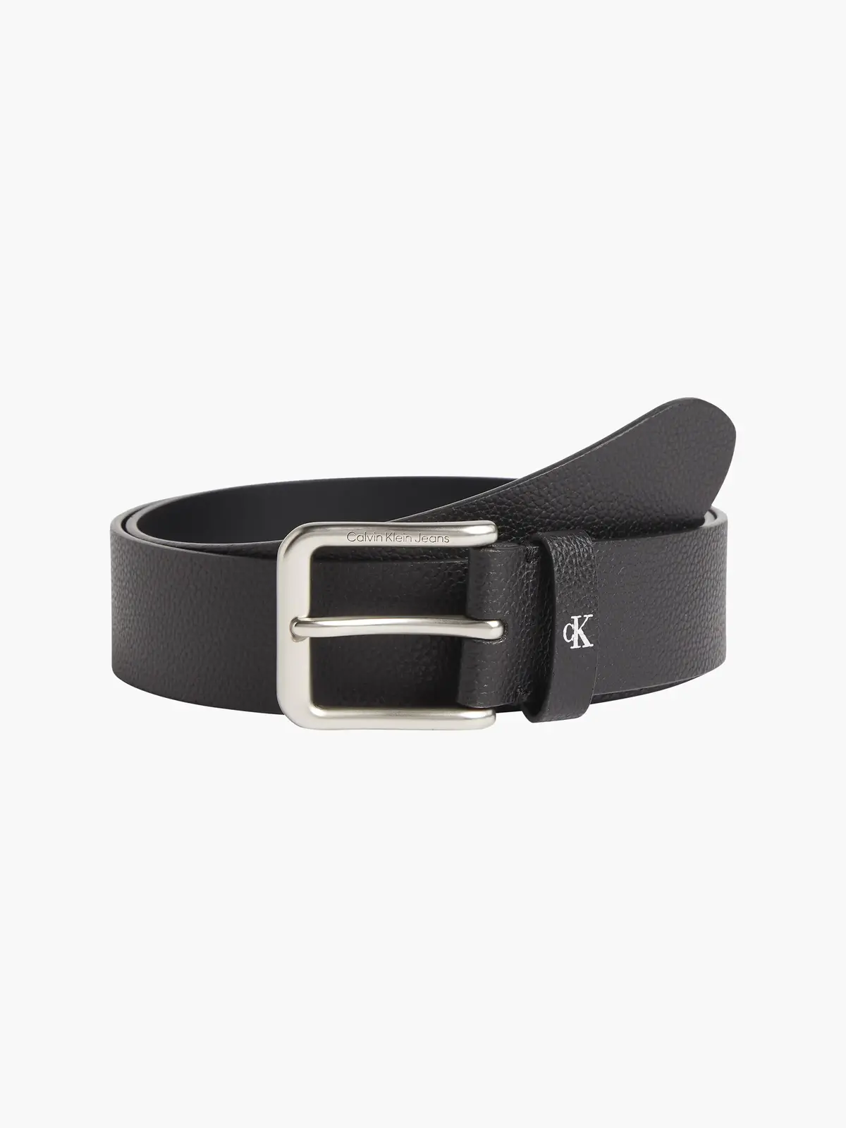 Calvin Klein ROUND CLASSIC BELT 4 Erkek Siyah Kemer