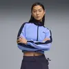 Puma T7 Pique Cropped Jacket Mavi Kadın Crop Ceket