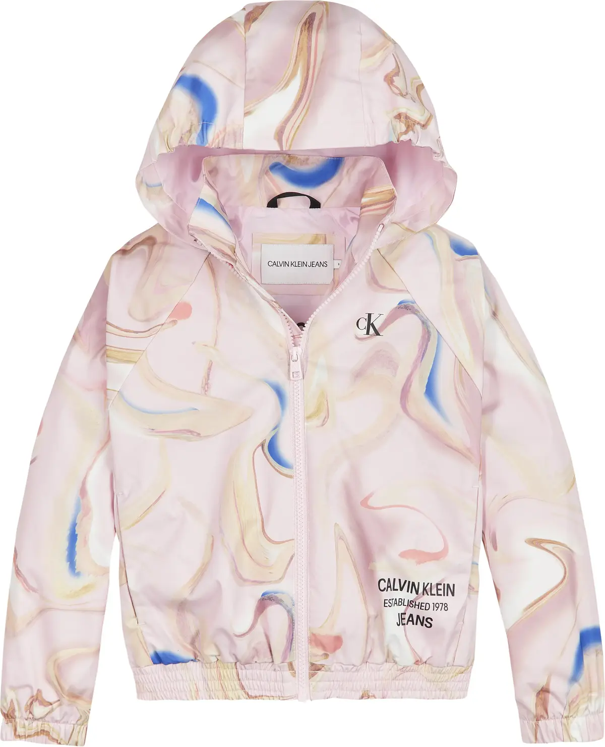 Calvin Klein LIQUID MARBLE JACKET Kadın Pembe Mont