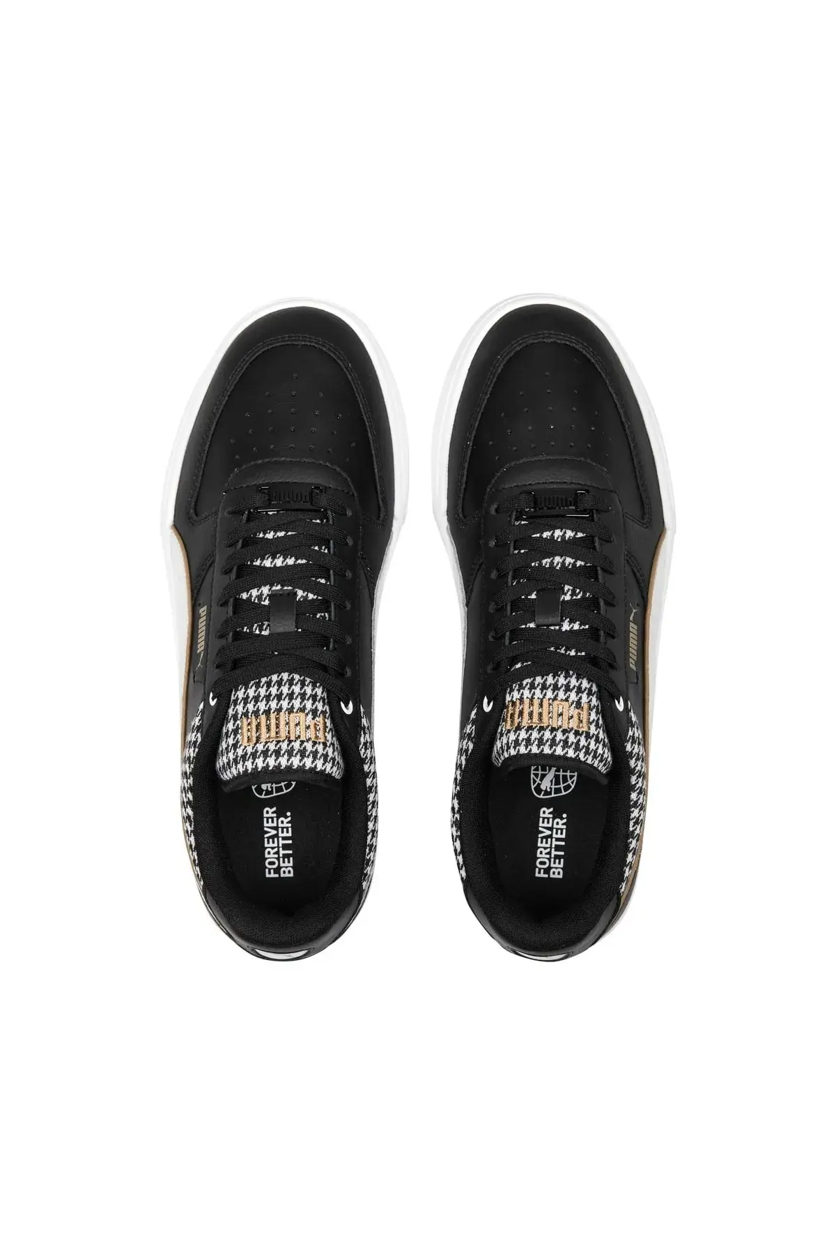 Puma Caven Dime Houndstooth - Siyah Kadın/Günlük Spor Ayakkabı