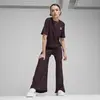 Puma CLASSICS Ribbed Relaxed Pant Siyah Kadın Eşofman Altı