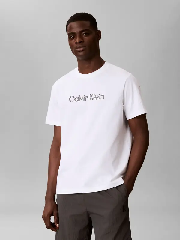 Calvin Klein SS 20s EU SPW HD SHI Beyaz Erkek Tişört