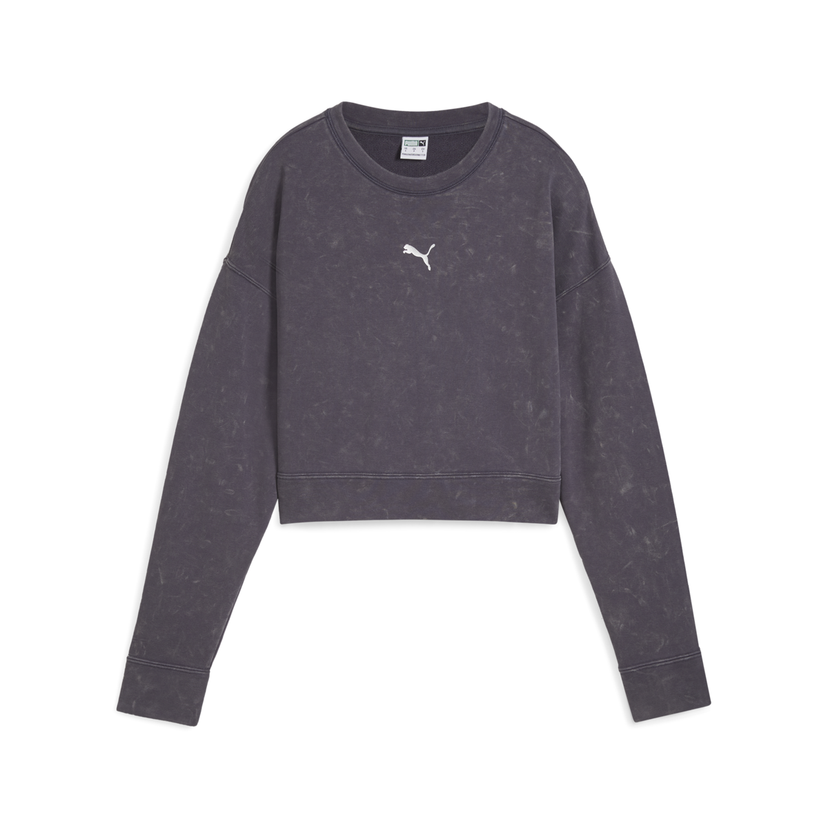Puma DARE TO Relaxed Washed Crew Gri kadın Sweatshirt