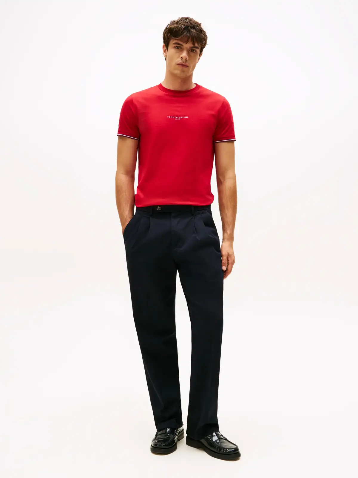 TOMMY LOGO TIPPED TE, XLD