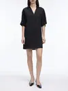 Calvin Klein LINEN BLEND HS SHIRT, BEH Siyah Kadın Elbise-Etek