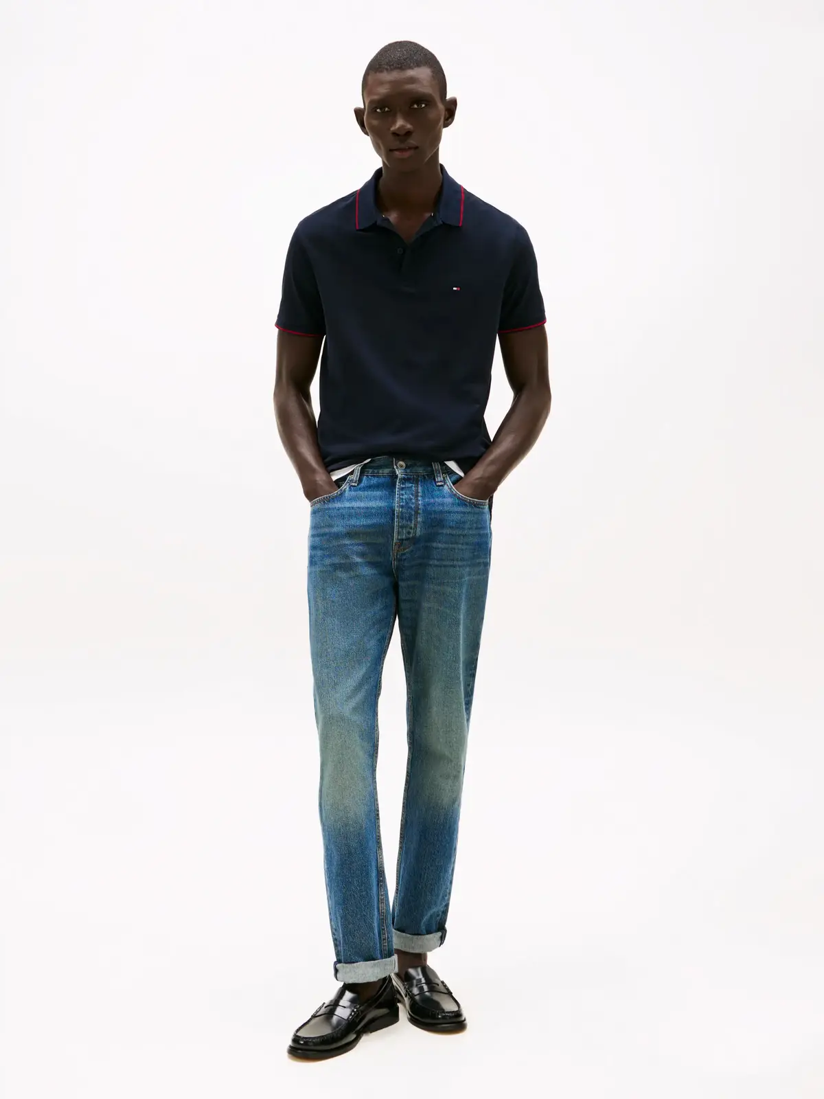 Tommy Hilfiger PERFORMANCE JERSEY R, DW5 Siyah Erkek T-Shirt & Polo