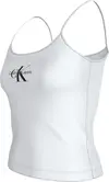 Calvin Klein MONOLOGO STRAPPY TAN, YAF Beyaz Kadın T-Shirt & Polo