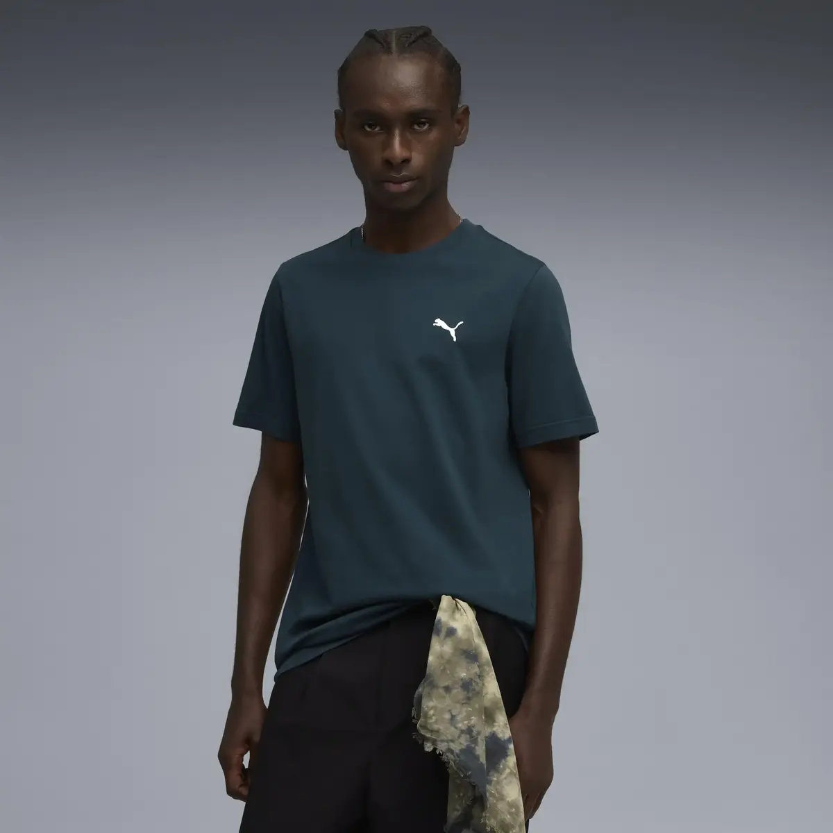 Puma WARDROBE ESS Tee Yeşil Erkek T-Shirt