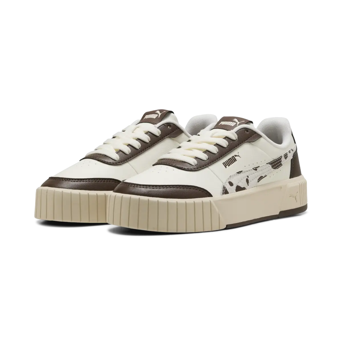 Puma Carina Mia WILD Kahverengi Kadın Spor Ayakkabı & Sneaker