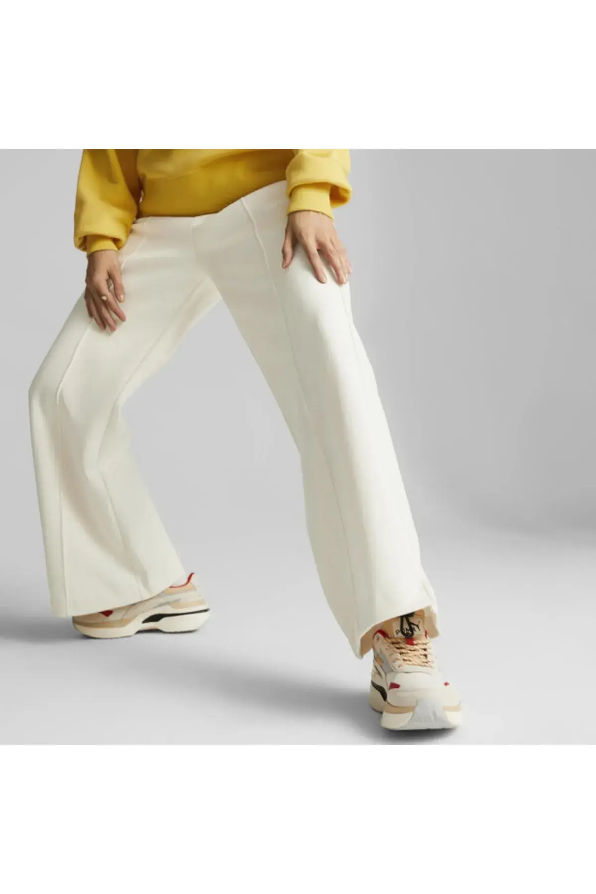 Puma Infuse Wide Leg Pants Dk Bej Kadın Eşofman Altı