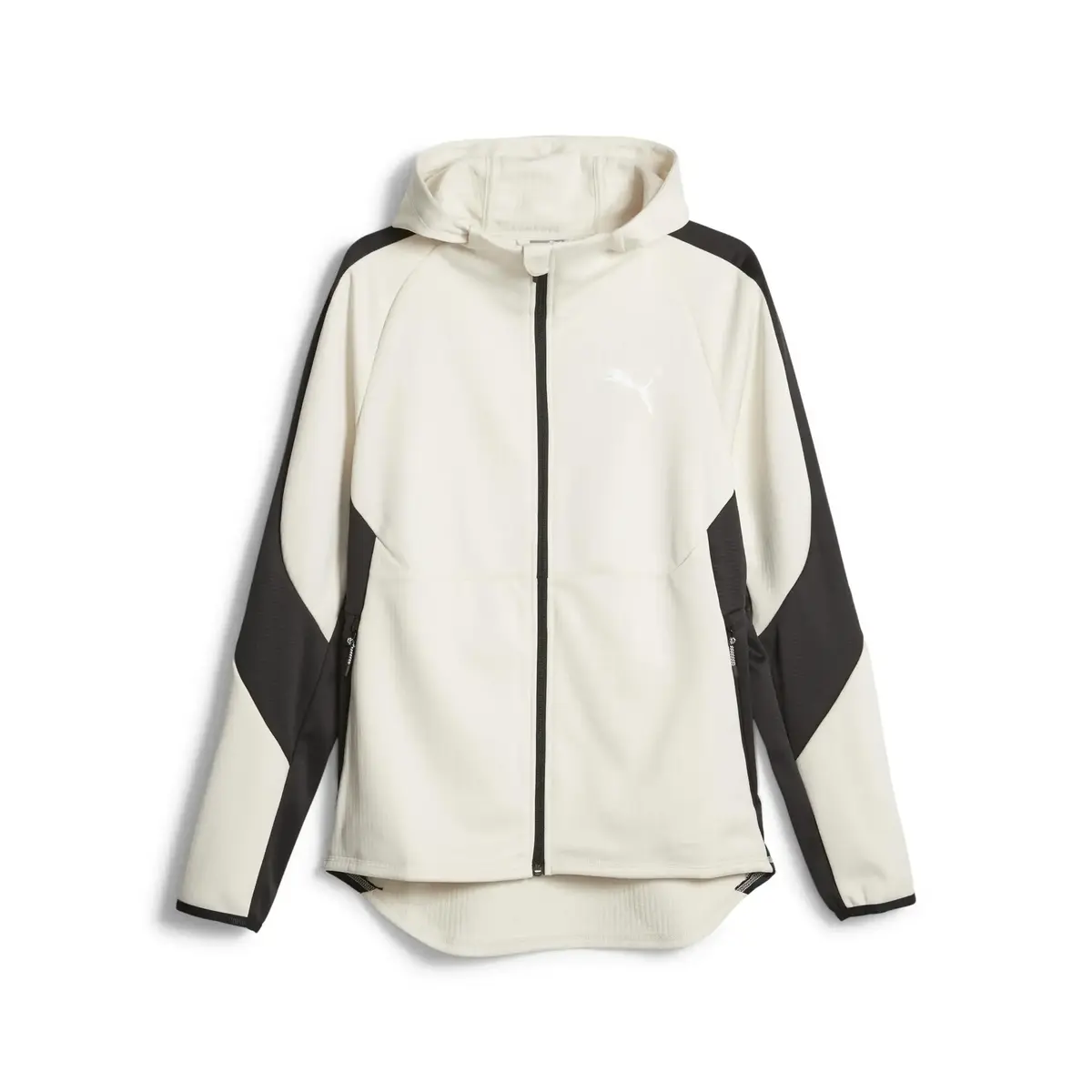 Puma EVOSTRIPE Full-Zip Hoodie Bej Erkek Sweatshirt
