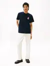 Tommy Hilfiger RWB CREST TEE, DW5 Siyah Erkek T-Shirt & Polo