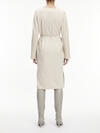 Calvin Klein STRUCTURE TWILL V NE Kadın Krem Elbise
