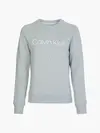 Calvin Klein CORE LOGO LS SWEATSH Kadın Gri Sweatshirt