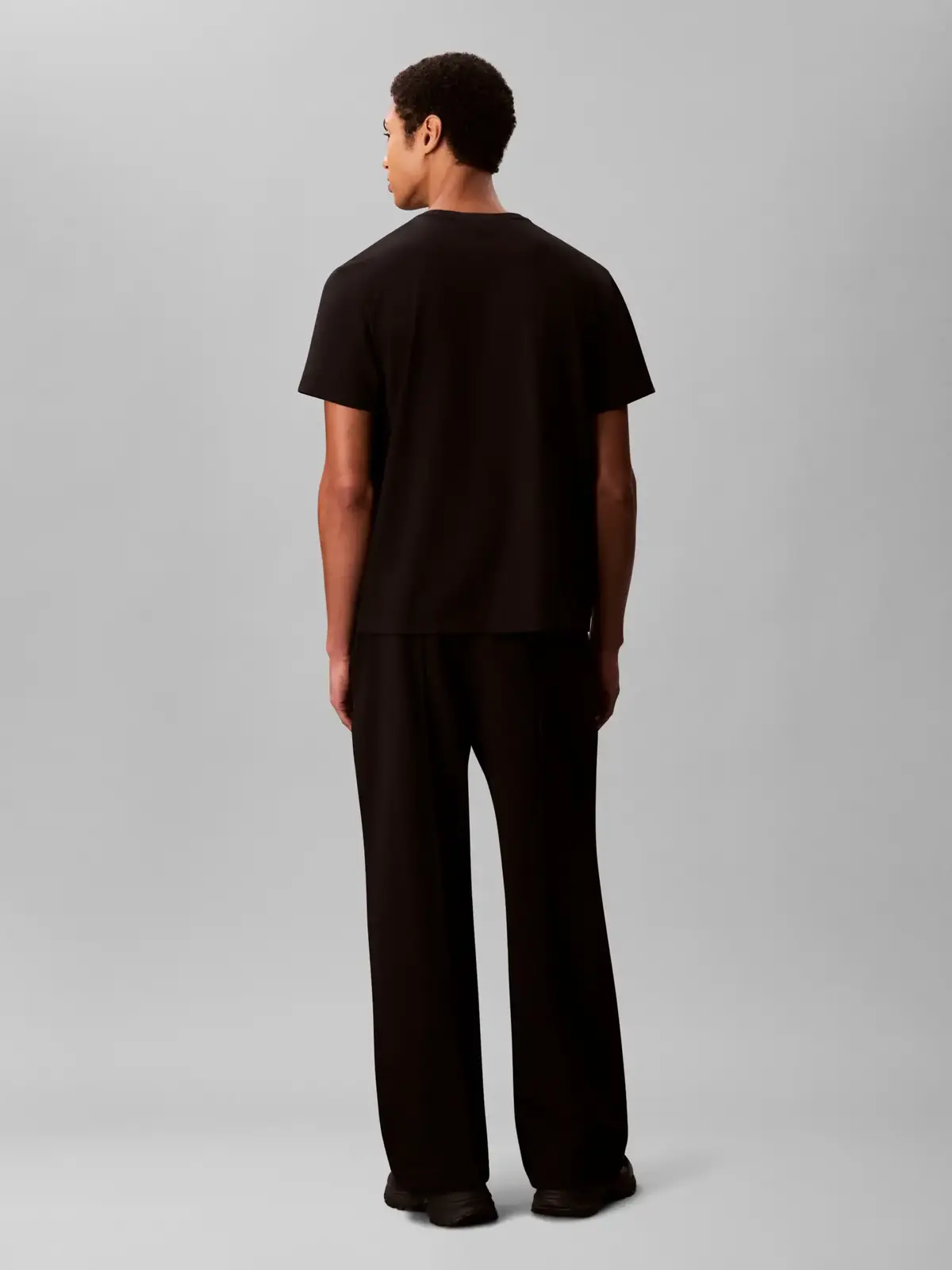 Calvin Klein PREMIUM FLEECE LOGO, UB1 Siyah Erkek T-Shirt