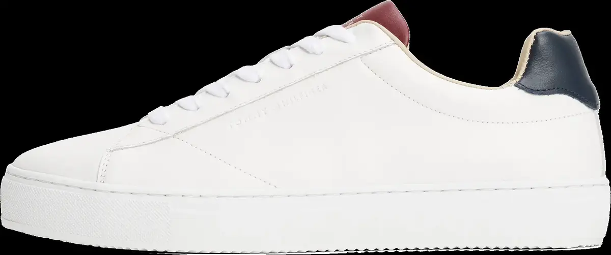 Tommy Hilfiger PREMIUM CUPSOLE LEAT, 0K5 Beyaz Erkek Spor Ayakkabı & Sneaker