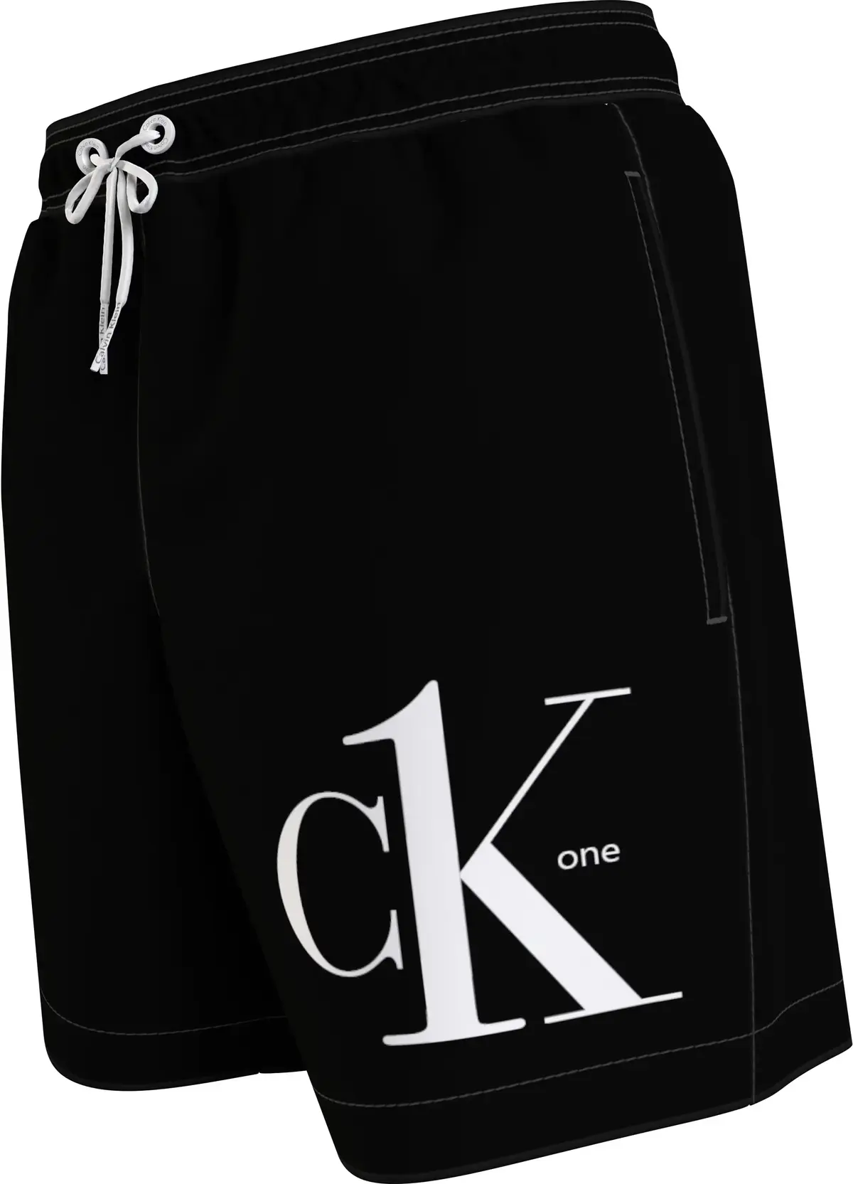 Calvin Klein MEDIUM DRAWSTRING Erkek Siyah Deniz Şortu