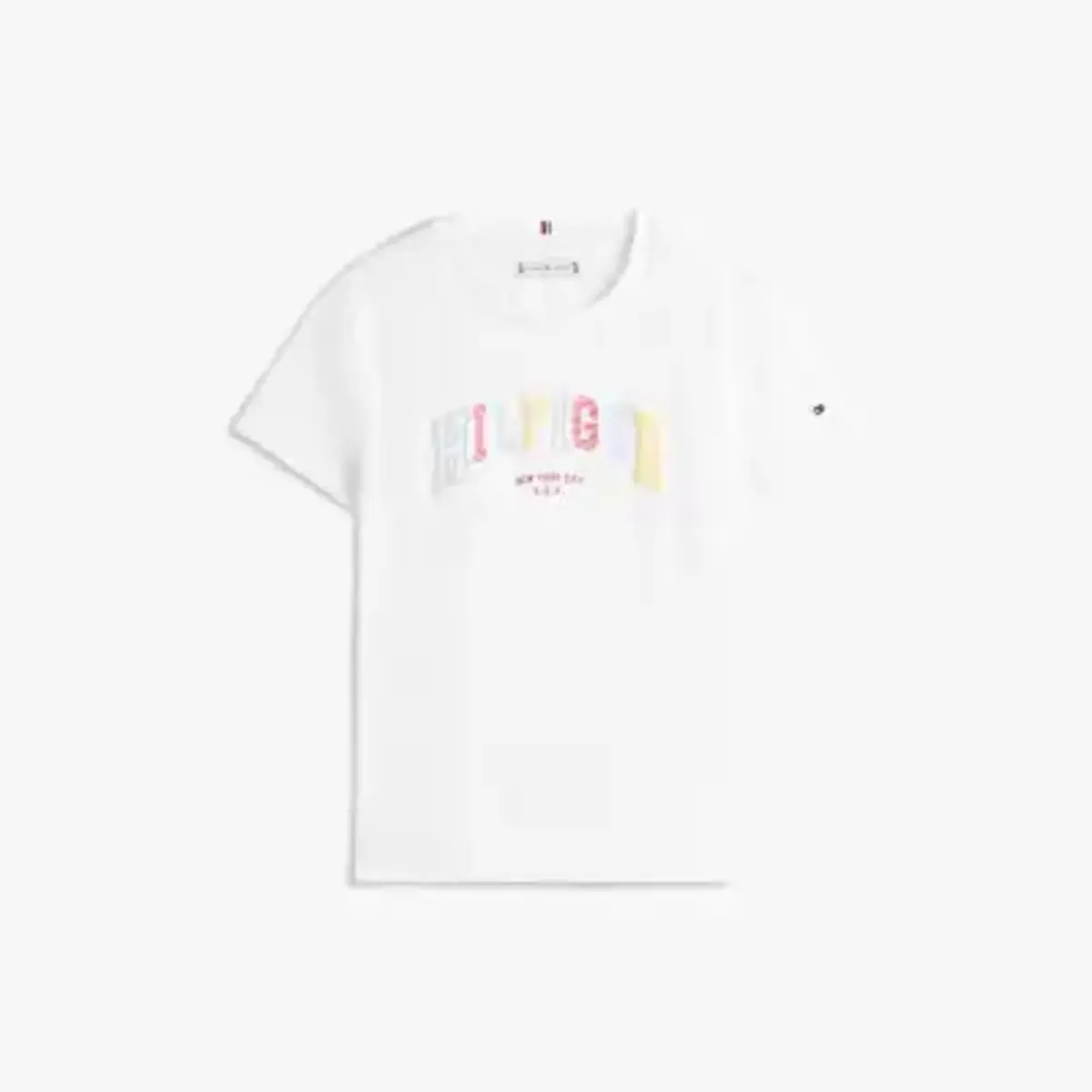 Tommy Hilfiger VARSITY TEE SS, YBR Beyaz Kız Çocuk T-Shirt & Polo