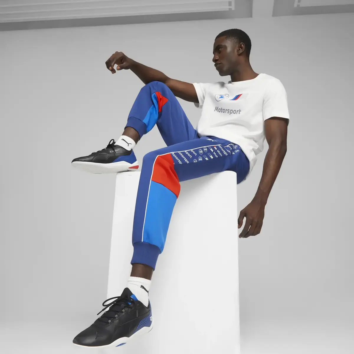 Puma BMW MMS ESS Logo Tee Beyaz Erkek T-Shirt