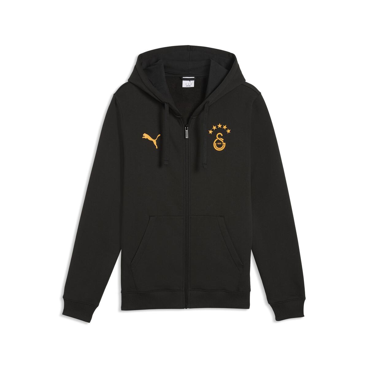 Puma GSK FtblESS FZ HoodJacket FL GALATASARAY FtblESSENTIALS Erkek Kapüşonlu Ceket