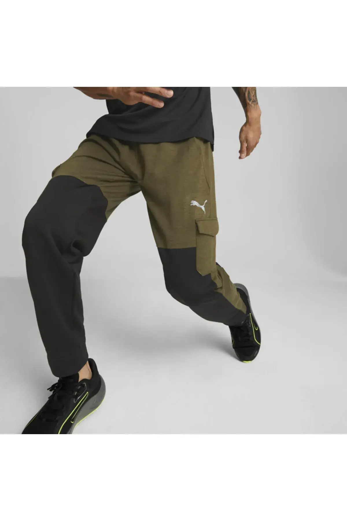 Puma Traın Q4 Cloudspun Pant Haki Erkek Spor Performans Eşofman Altı