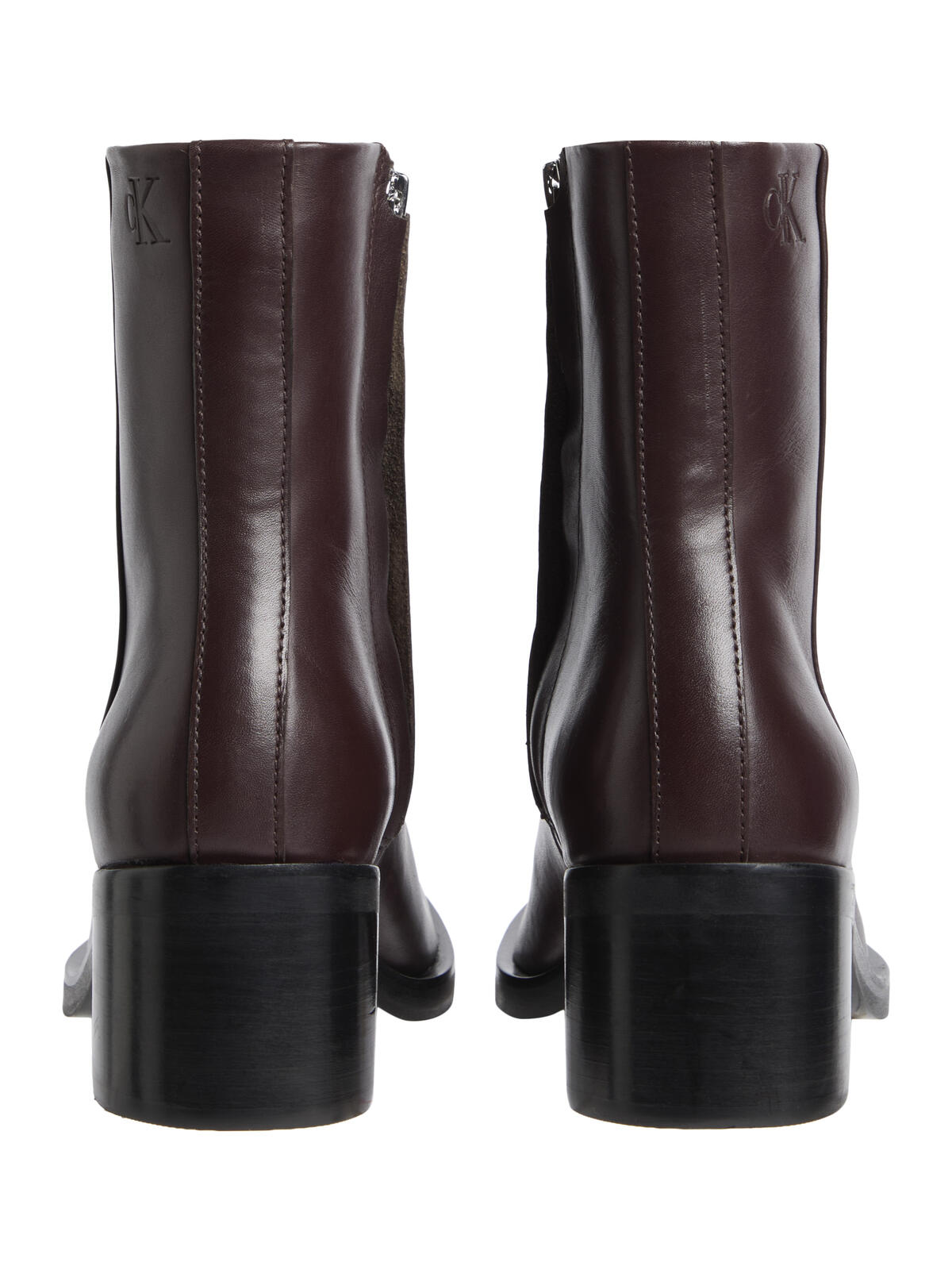 Calvin Klein BLOCK HEEL ZIP BOOT LTH Mor Kadın Bot